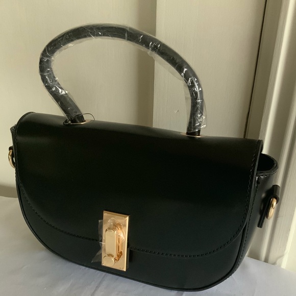 Melie Bianco Black Top Handle Pocketbook Handbag - Picture 7 of 7